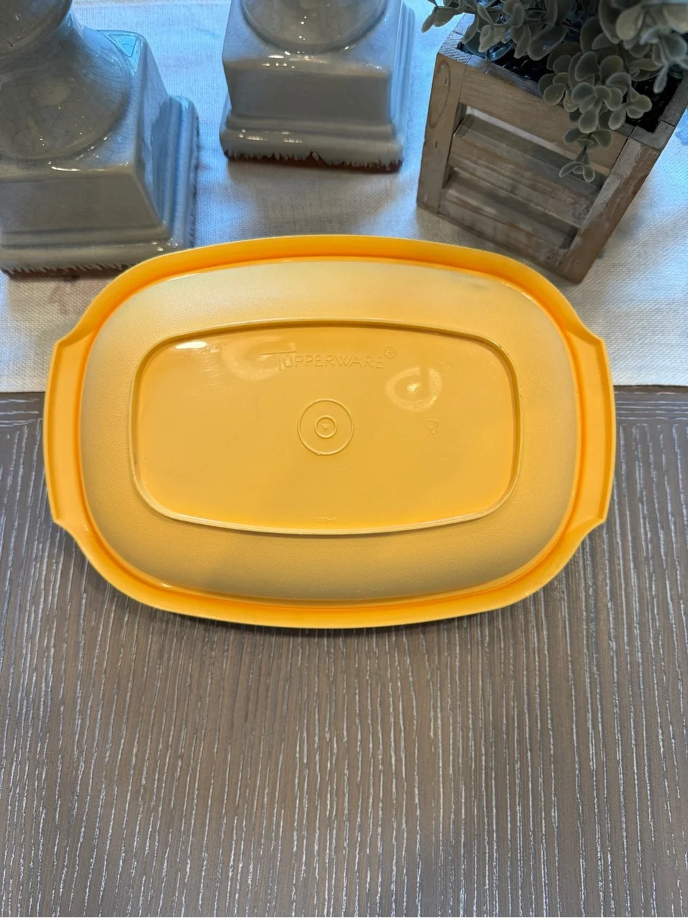 Vintage Tupperware 1970’s complete Harvest Gold Steamer 3 Piece set